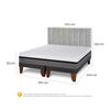 Cama Europea CIC Base Dividida King Balance + Respaldo Sile