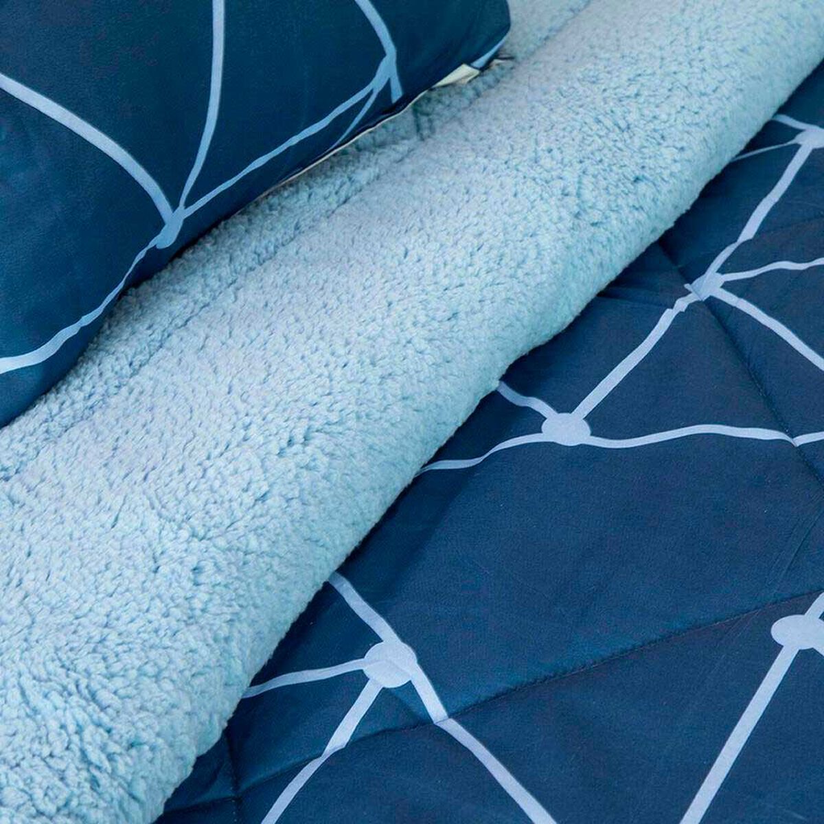 Plum&oacute;n Doral 1,5 Plazas Senses Azul y Celeste