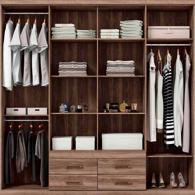 Imagen 2 del producto Clóset Altavision Napoles 8 Puertas 4 Cajones Café