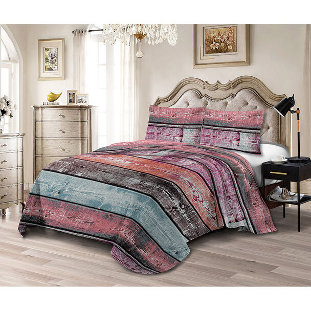 Quilt Estampado Platani King Illusions
