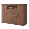 Cómoda Onessta Master 2 Puertas 4 Cajones Jatoba