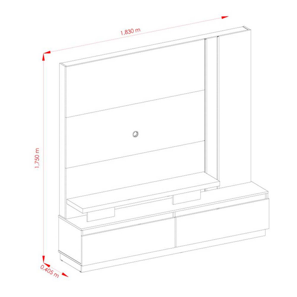 Home TV Altavision New Apolo Blanco Marmolado y Blanco
