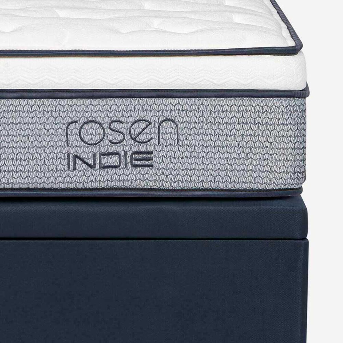 Boxet Rosen 1,5 Plazas Indie + Respaldo + Velador Tabor Grafito
