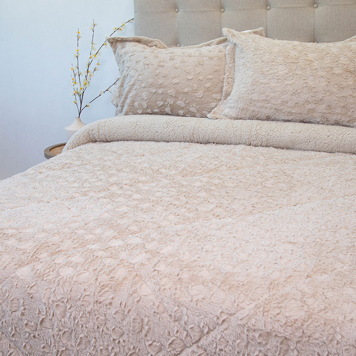 Cubrecama Doral Super King Beige Senses