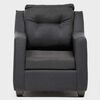 Juego de Living Almore Noruega Sofá 3 Cuerpos + Dos Sillones 1 Cuerpo Negro