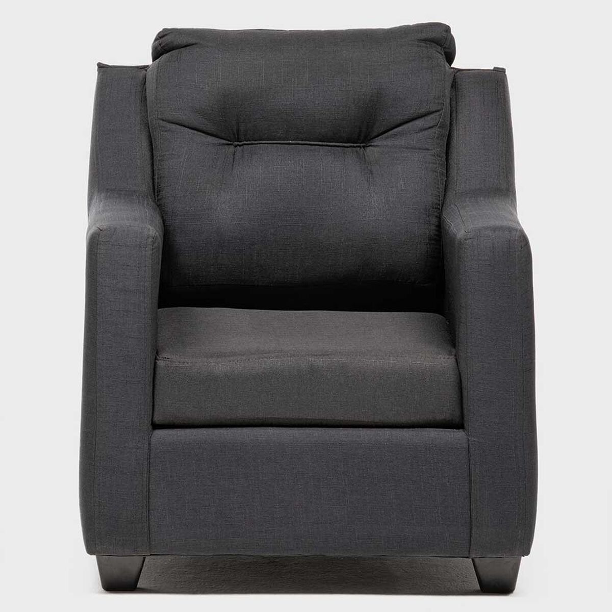 Juego de Living Almore Noruega Sofá 3 Cuerpos + Dos Sillones 1 Cuerpo Negro