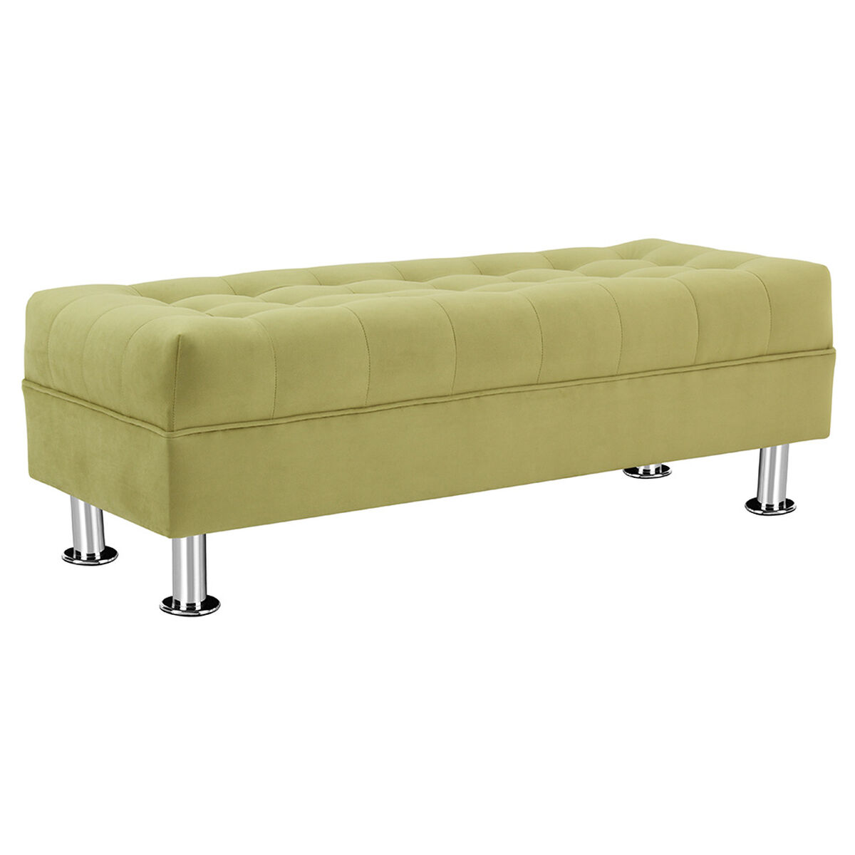 Banqueta Felpa Bodevir Lisboa 2 Cuerpos Pistacho