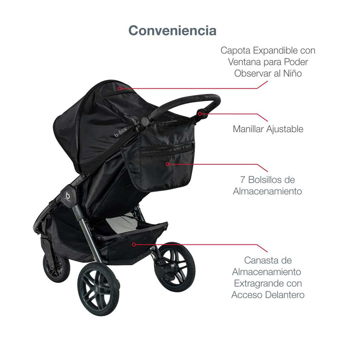 Coche Travel System B-Free Negro Britax