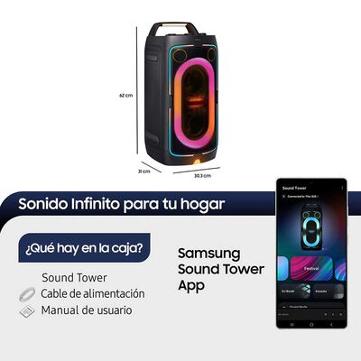 Imagen 2 del producto Parlante Bluetooth Samsung MX-ST40F/ZS Negro