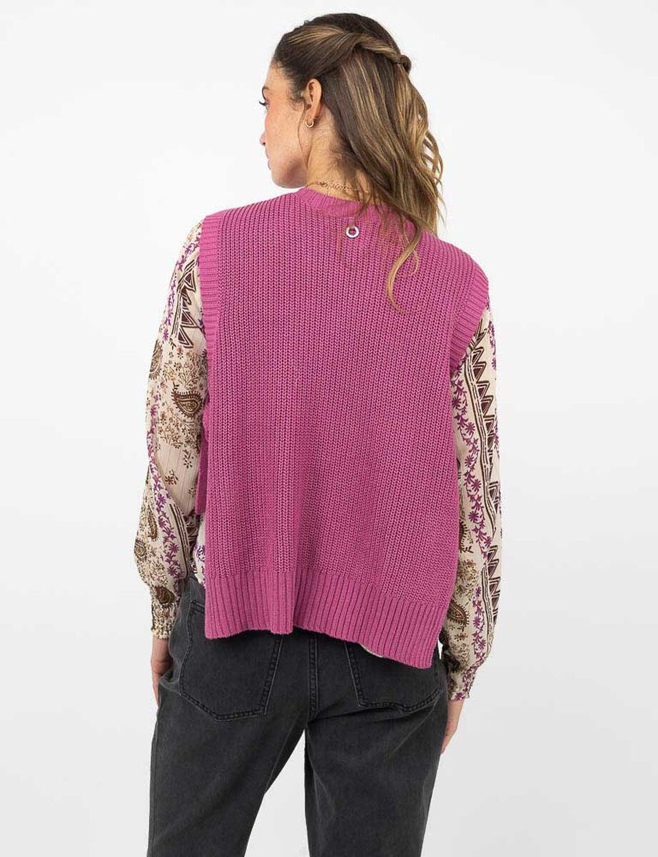 Sweater Sin Mangas Mujer Alma