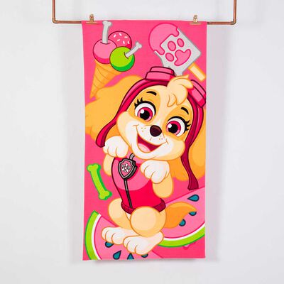 Toalla de Playa Infantil con Bolso Estampado Paw Patrol There 70 x 140 cm