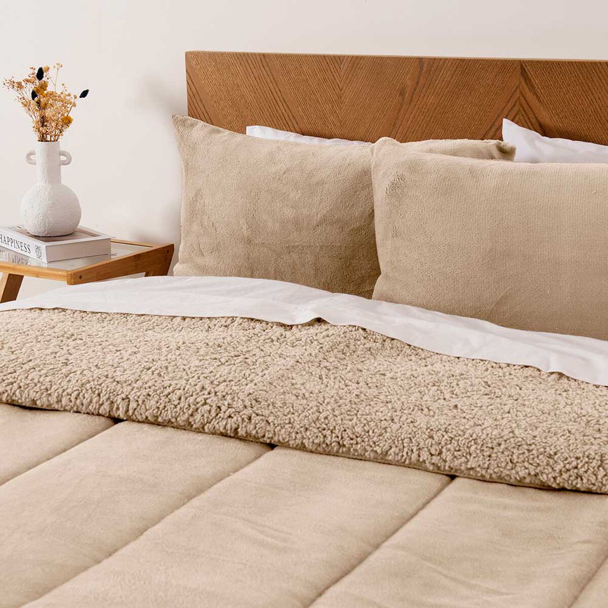 Plum&oacute;n Mashini Coral Sherpa 2 Plazas Beige