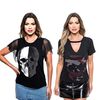 Pack 2 Poleras Mujer Rock Caviar