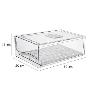Imagen 2 del producto Caja Organizadora Refrigerador con Drenaje Grande Simplit