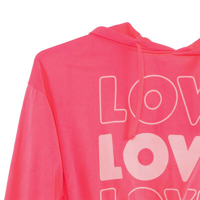 Imagen 2 del producto Polerón Estampado de Algodón Niña Mila Fuscia