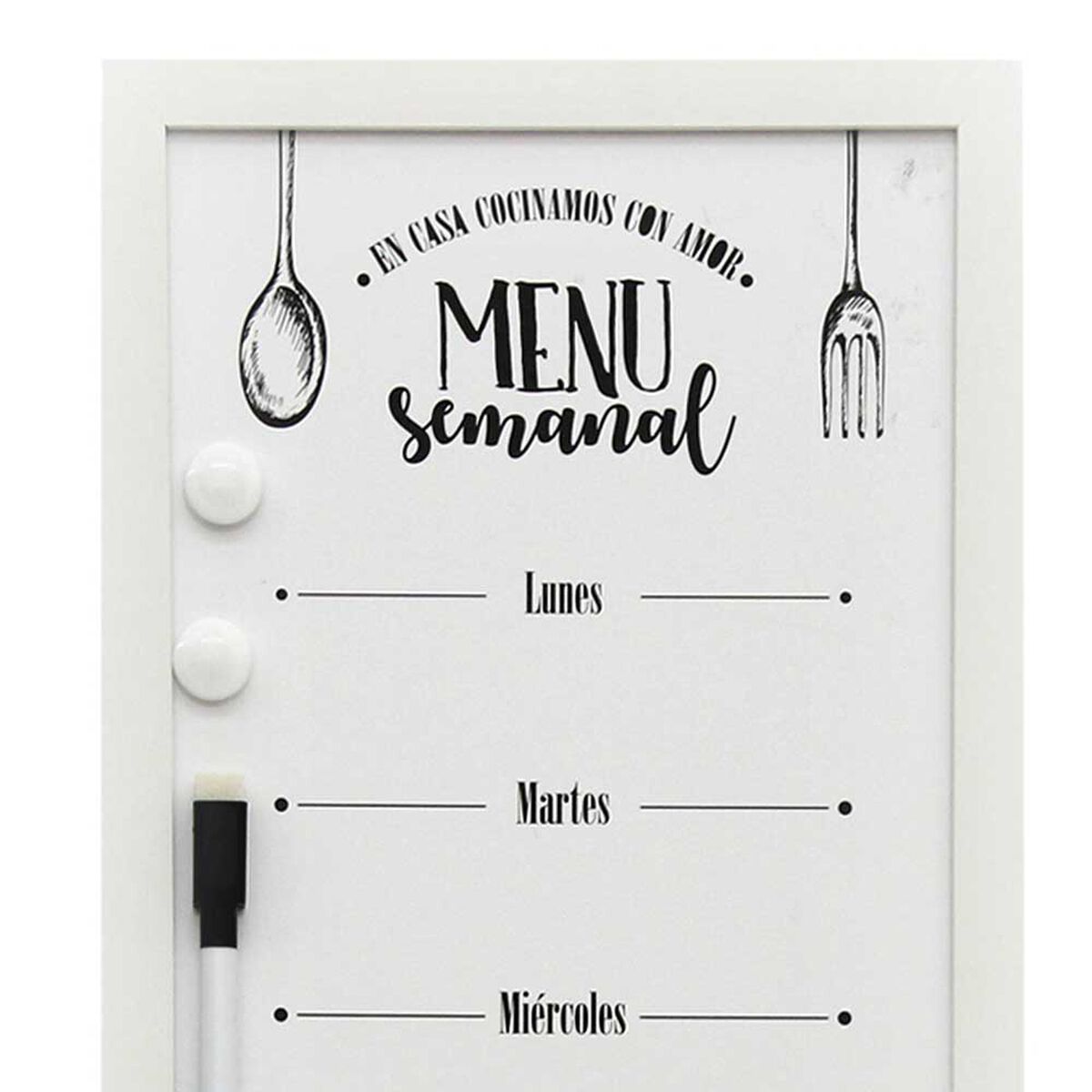 Pizarra Plástico Vgo Kitchen 20 x 50 cm Blanco