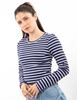 Polera Con Estampado Crop Manga Larga Mujer Icono