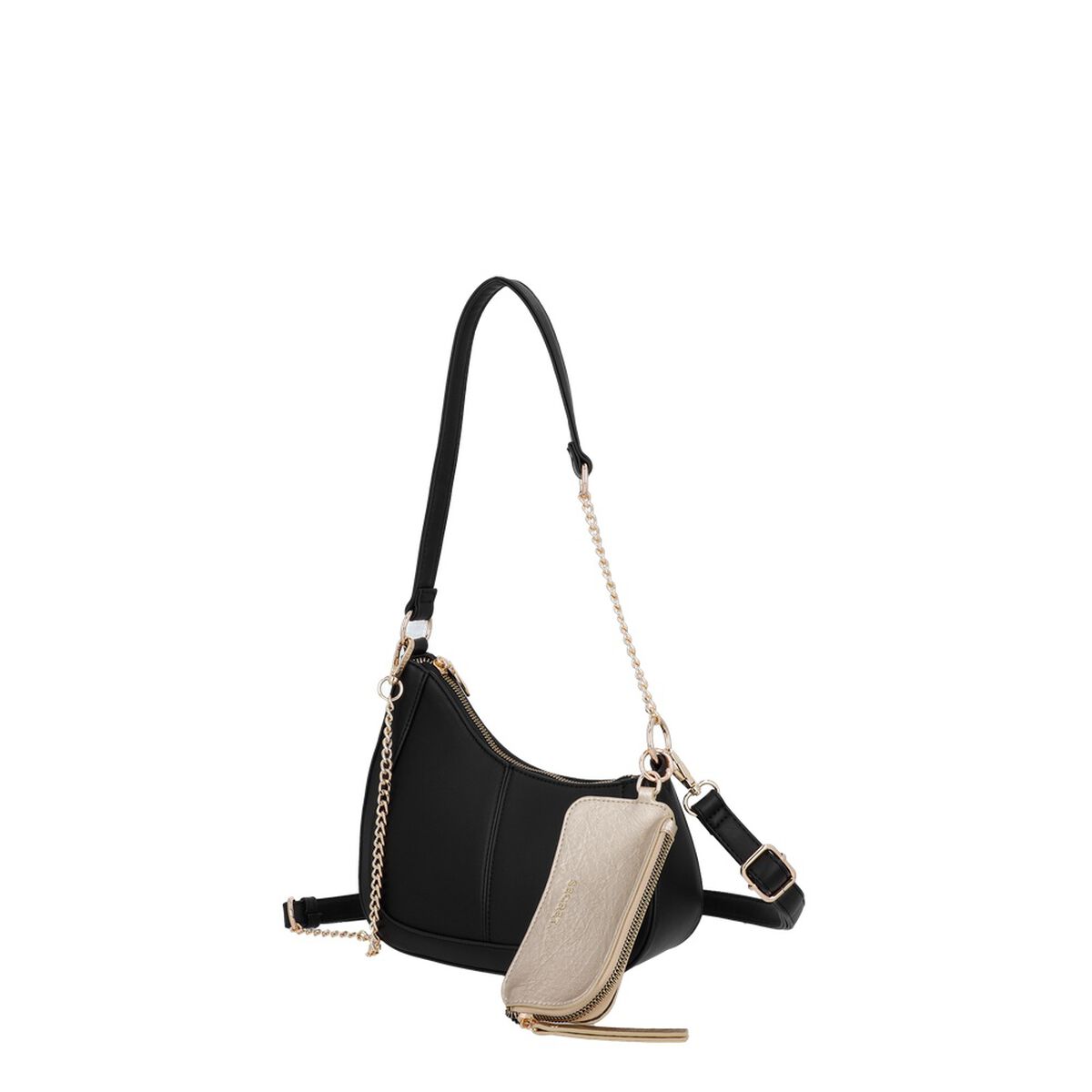 Cartera Bandolera Secret Malaga SC7 Peque&ntilde;a Negra