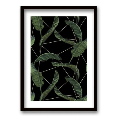 Cuadro Decorativo Retela Jungla Gold 40 x 30 cm