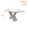 Juego de Comedor Jdo & Design Any 6 Sillas Azul