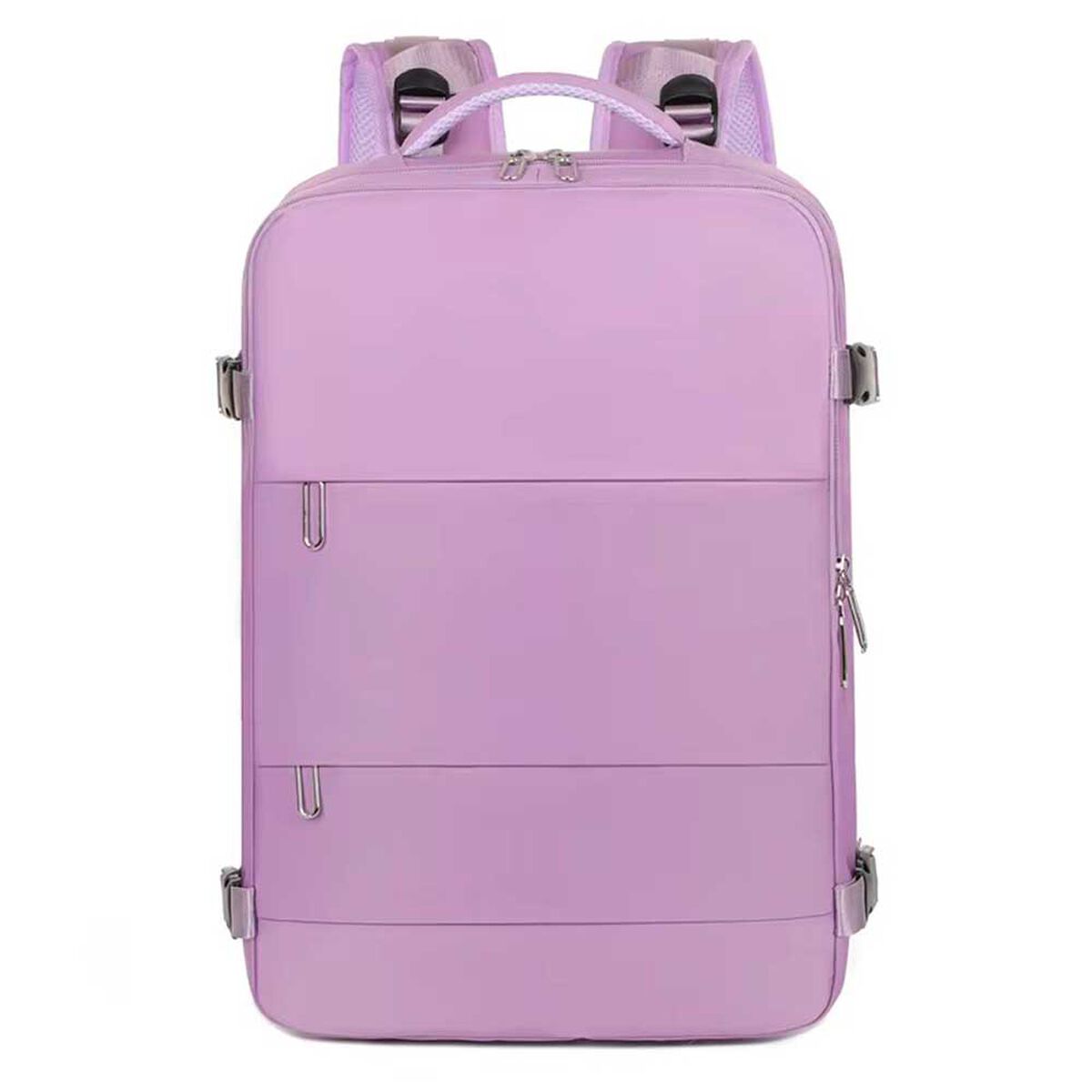 Mochila de Viaje Morada Laptop Compartimento Zapatos Impermeable De Gaune