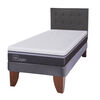 Cama Europea CIC 1,5 Plazas Ortopedic Advance + Respaldo Eufrates