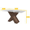 Juego de Comedor Jdo & Design Cross 6 Sillas Nogal 