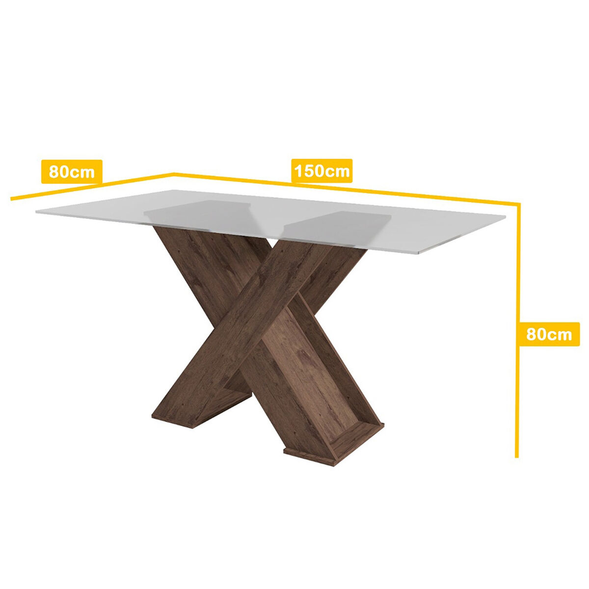Juego de Comedor Jdo & Design Cross 6 Sillas Nogal 