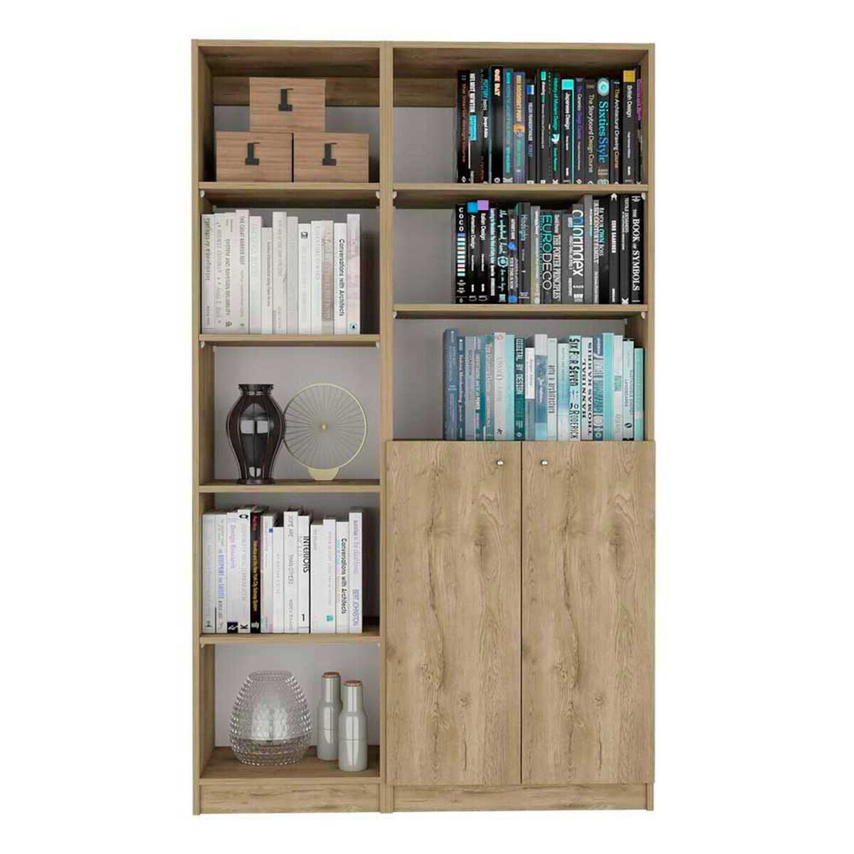 Estante 45 cm + Estante 2 Puertas TuHome Home Macadamia