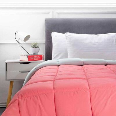 Plumón Bicolor Casanova 2 Plazas Liso Sandía Menta