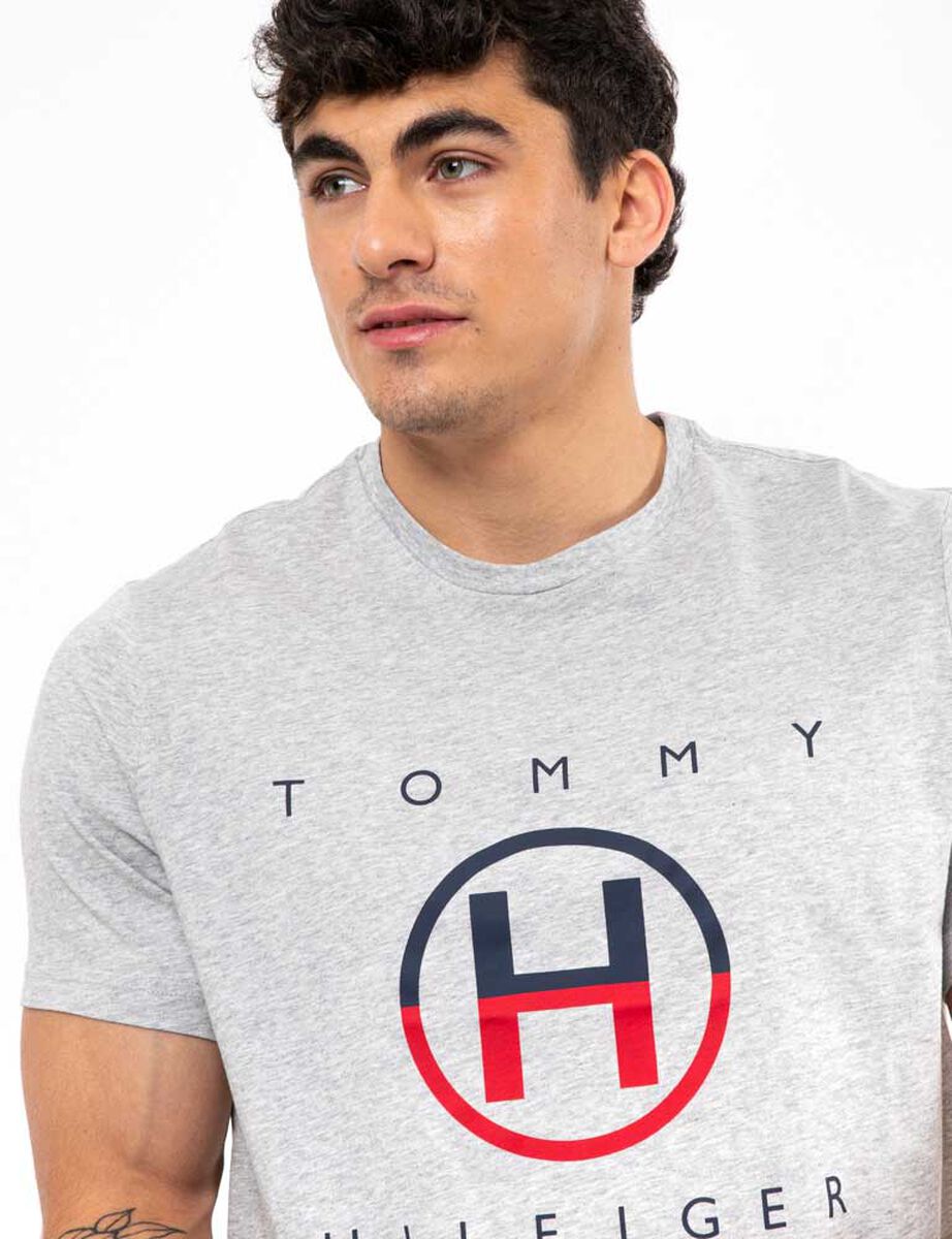 Polera De Pijama Algodón Estampada Manga Corta Hombre Tommy Hilfiger