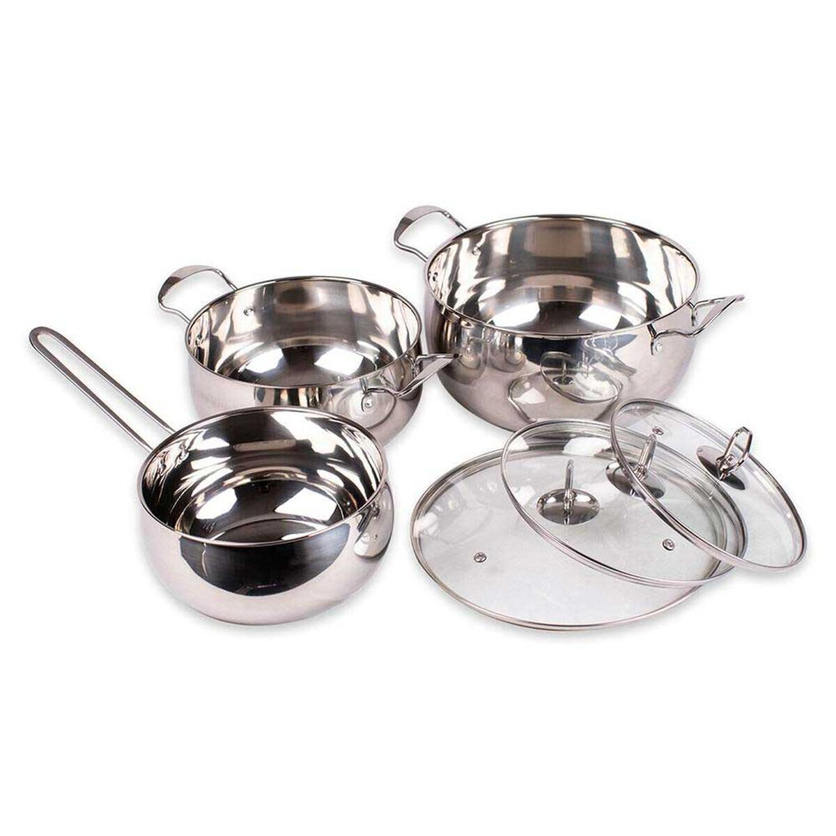 Bater&iacute;a Doral Amsterdam Acero Inoxidable 6 Piezas