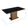 Juego de Comedor Vekkahome Suecia 6 Sillas Negro