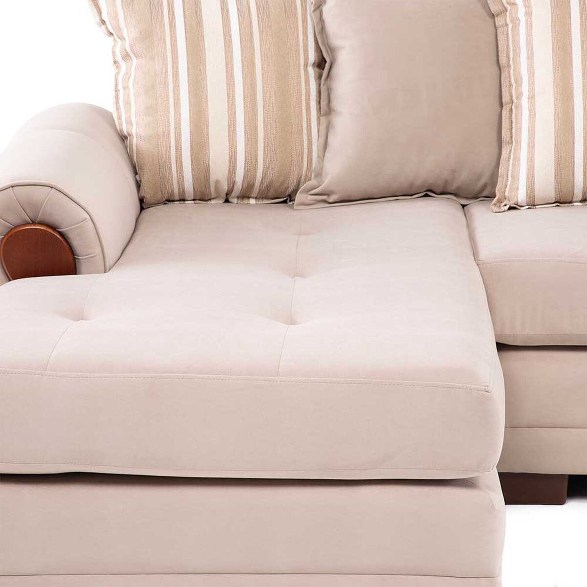 Sof&aacute; Seccional Living Factory Arizona 4 Cuerpos Beige