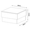 Mesa de Centro Rodler Espejo Blanco