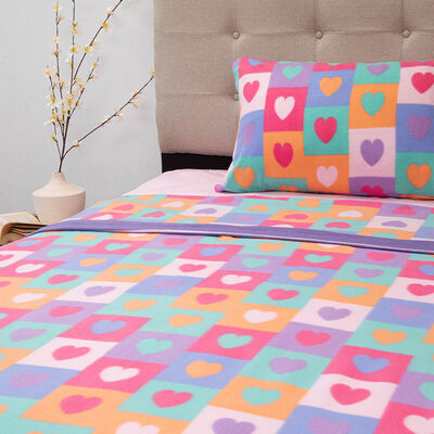 Imagen 2 del producto Sábana de Polar Doral 1,5 Plazas Senses Corazón