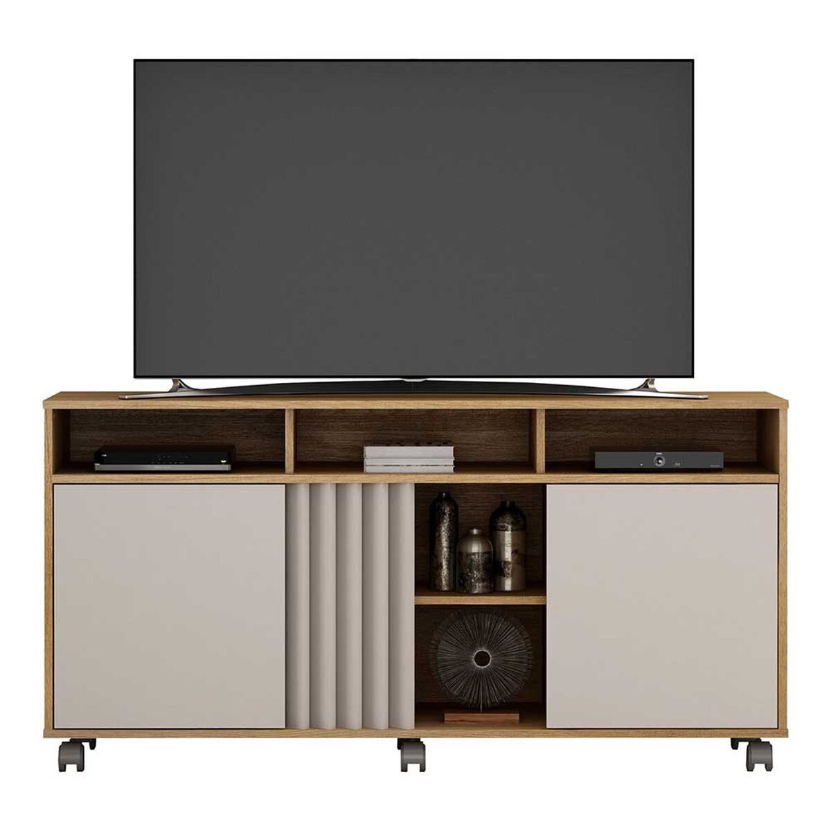 Rack TV Vekkahome Viena Hasta 55" Café