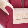 Sofá Seccional Almore New Irlanda 5 Cuerpos Beige Rojo