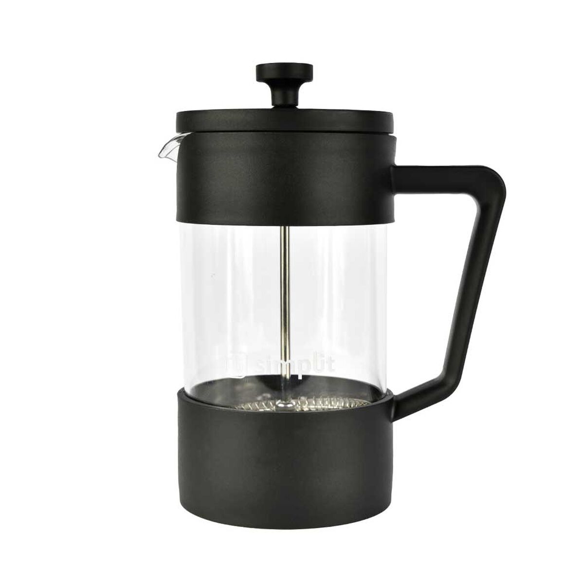 Pack Cafetera Francesa + Espumador 4 en 1 Simplit Negro Blanco