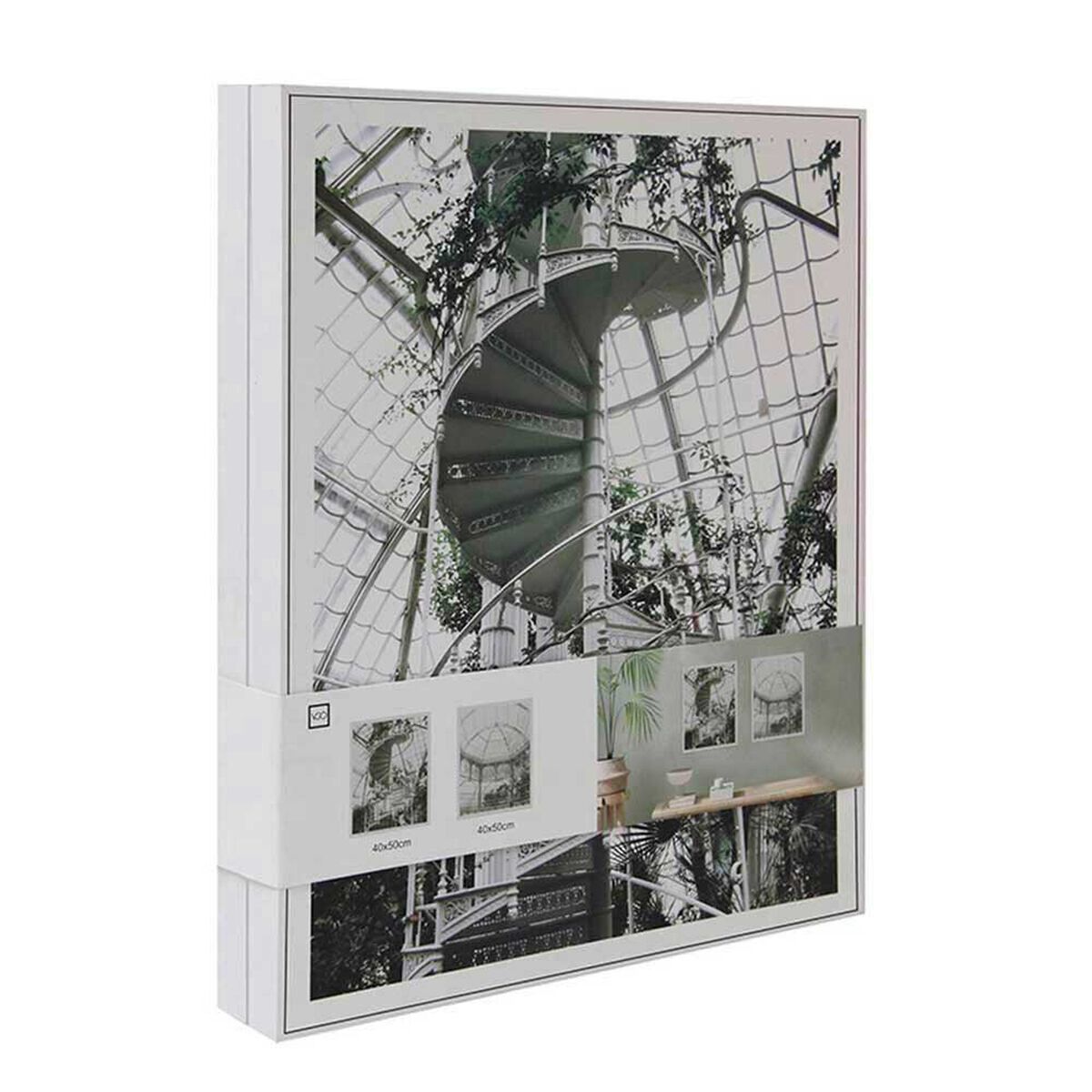 Set 2 Cuadros para Fotos Pl&aacute;stico Vgo 50 x 40 cm Blanco