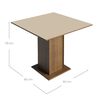 Juego de Comedor Vekkahome Lillo Leone 4 Sillas Beige