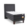 Cama Europea Drimkip 1 Plaza Plus Eurotop + Topper + Respaldo
