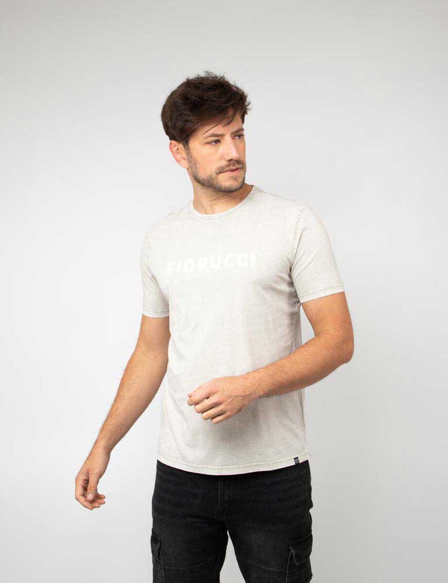 Polera Con Estampado Manga Corta Fiorucci