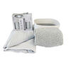Set de Ba&ntilde;o Doral Lucia 18 Piezas Gris