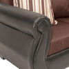 Juego de Living Innovamuebles Azucena Sofá 3 Cuerpos + Dos Sillones 1 Cuerpo Chocolate 
