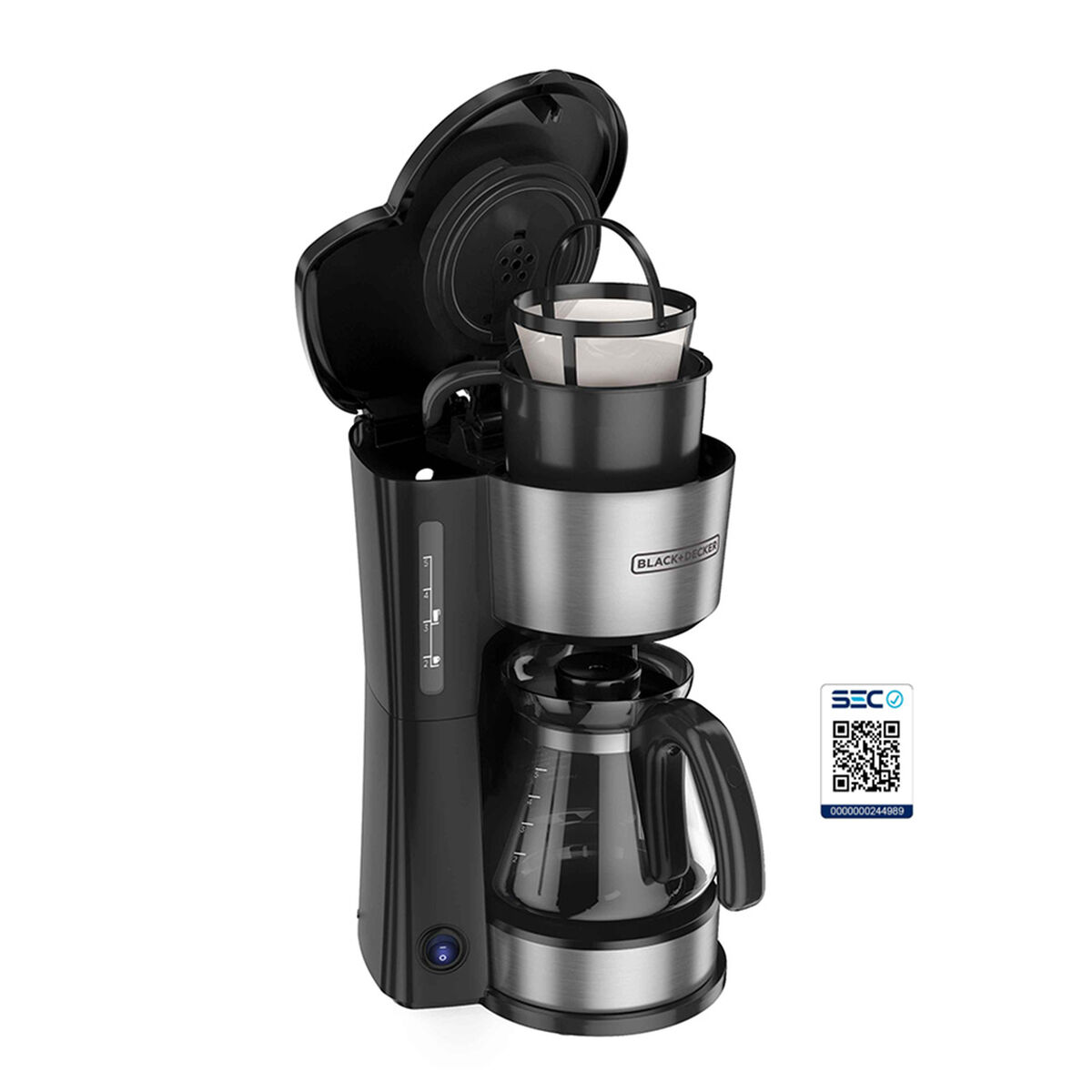 Cafetera Black & Decker CMO755S-CL 750 ml.