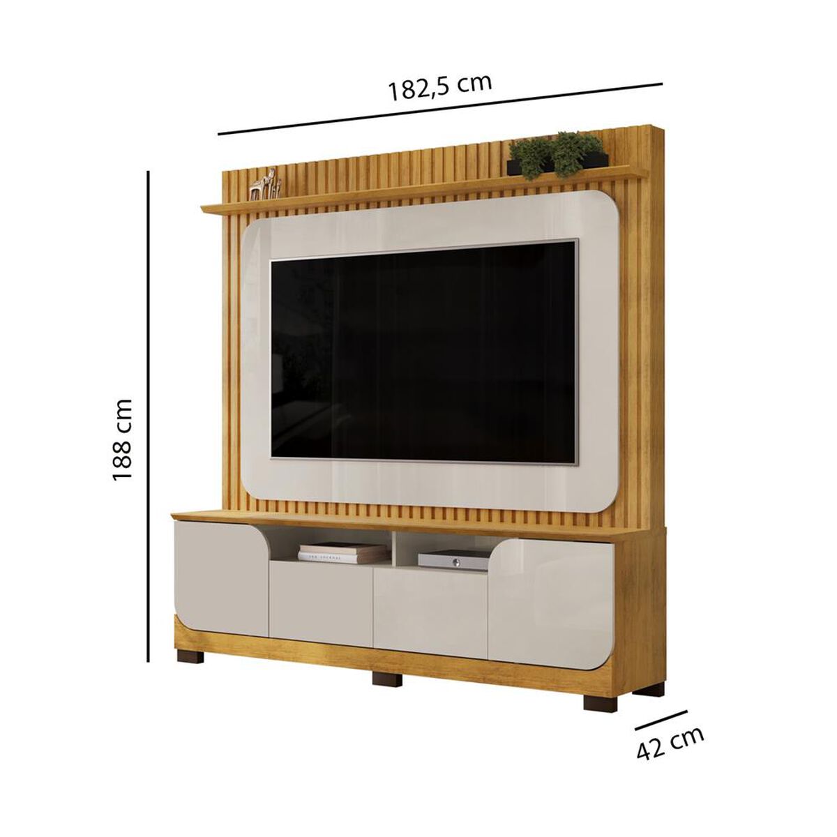 Home TV Altavision Vogue Ced Gris y Café claro