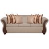 Juego de Living Ruzam Mobel Marsella Sofá 3 Cuerpos + Dos Sillones 1 Cuerpo Lino Beige