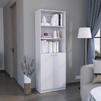 Biblioteca Recta TuHome Home E4 2 Puertas Blanco