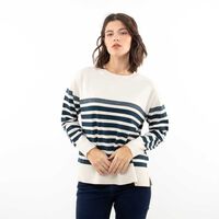 Sweater Mujer Zibel Azul, Negro, Rojo